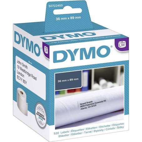 Etiquette décollable 36x89mm (S0722400) pour DYMO LW450