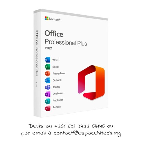 Logiciel Microsoft Office 2021 Pro Plus