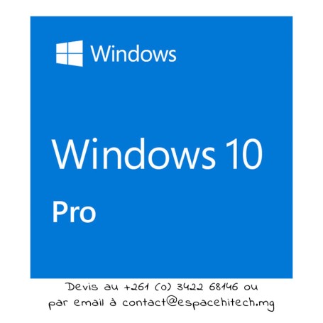 Logiciel Microsoft Windows 10 Pro