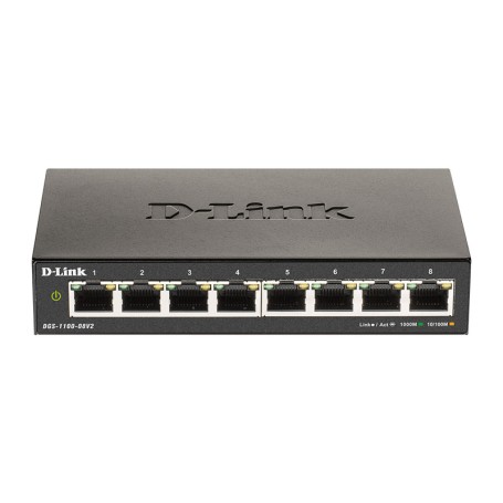 Switch 08 ports Gigalan SMART D-Link DGS-1100-08V2/E