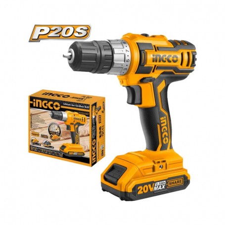 Perceuse sans fil Ingco Lithium-Ion CDLI20024