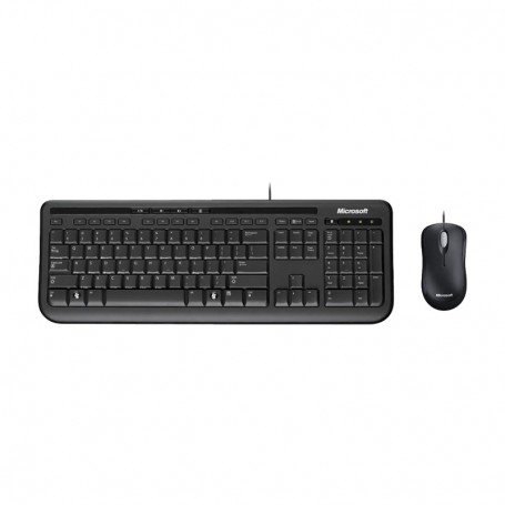 Pack Clavier AZERTY + Souris filaire Microsoft Wired Desktop 600