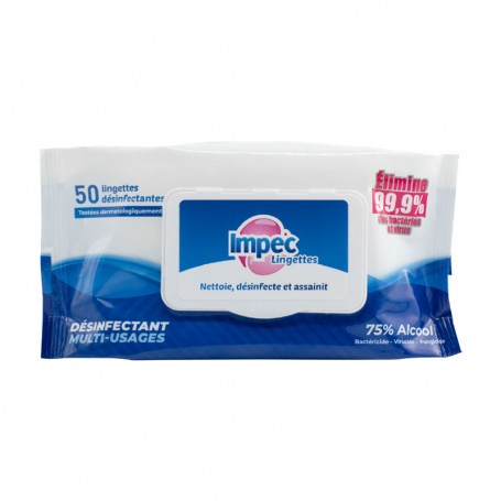 Lingette désinfectante multi-usages Impec