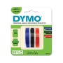 Etiquette DYMO 9mm 3m bleu noir rouge S0847750