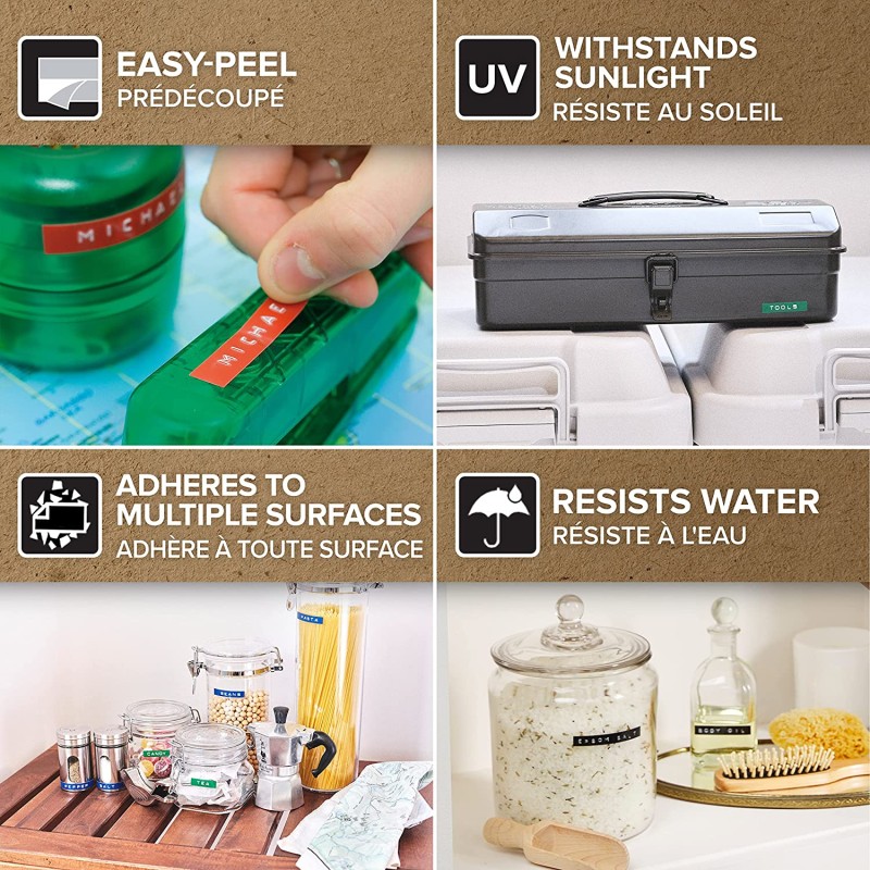 Etiquette DYMO 9mm 3m noir S0847730